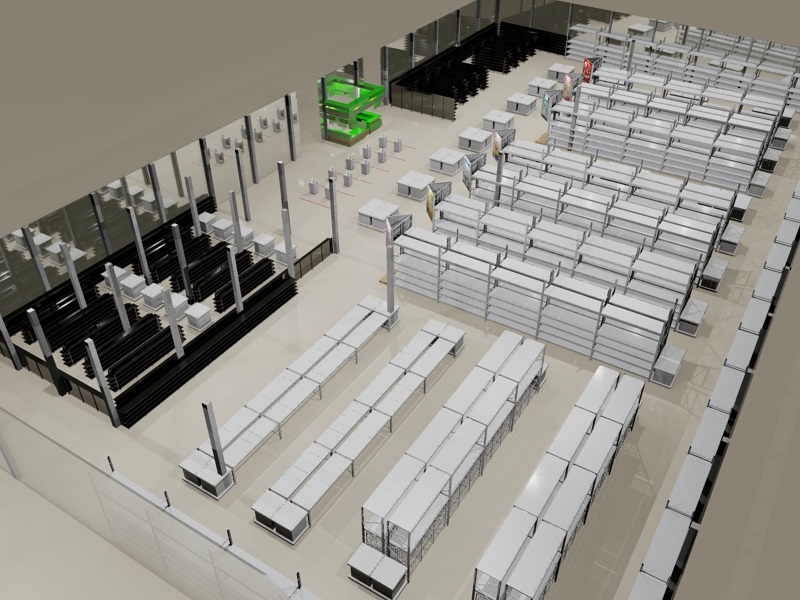 model render