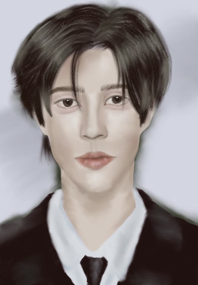 วาดแฟนอาร์ตเกาหลี ภาพวาดรูปผู้ชายหล่อ fanart