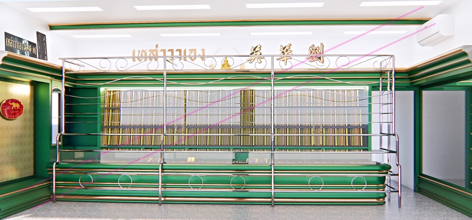 รับออกแบบตกแต่งภายในร้านทอง
