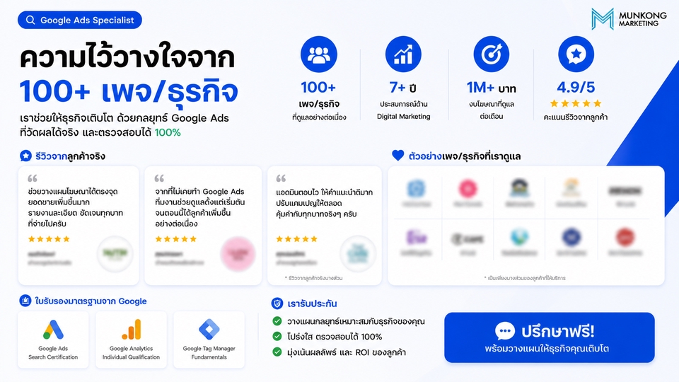 Google ads & Youtube ads - รับดูแล Google Ads เพิ่มลูกค้าและยอดขาย | Search & Performance Max - 4