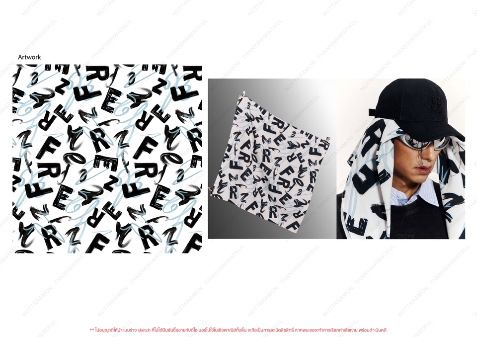 วาด/ออกแบบแพทเทิร์นเสื้อผ้า - FASHION DESIGN / ออกแบบเสื้อผ้าแฟชั่นหญิง-ชาย, ออกแบบลายพิมพ์ผ้า ลายสกรีนเสื้อยืด ลายปัก - 30