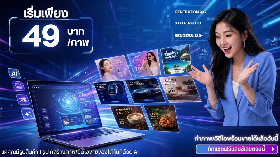 สร้างภาพด้วย AI - สร้างภาพด้วยAI ทําภาพAI สร้างรูปAI เจนภาพAI ครบจบในที่เดียว - 2