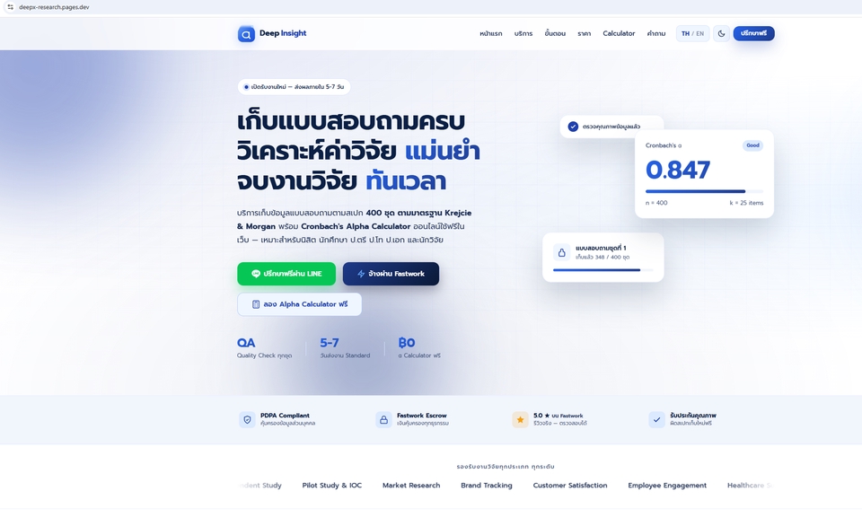 ทําแบบสอบถามออนไลน์ - รับจัดทำแบบสอบถามออนไลน์ พร้อมกำหนดกลุ่มเป้าหมายได้ รองรับงานวิจัย งานประเมิน และงานเก็บข้อมูล - 2