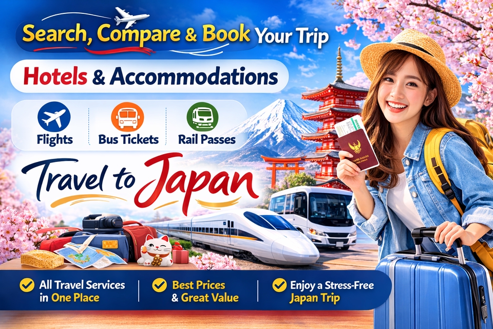 วางแพลนเที่ยว - บริการรับจองที่พัก ตั๋วเครื่องบิน+รถบัส+รถไฟ เที่ยวญี่ปุ่น - 2