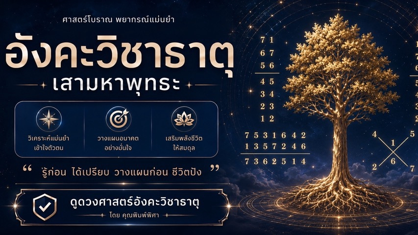 ดูดวงกราฟชีวิต ต้นไม้แห่งชีวิต ดูศาสตร์อังคะวิชาธาตุ วางแผนชีวิตแม่นยำ ดูดวงออนไลน์