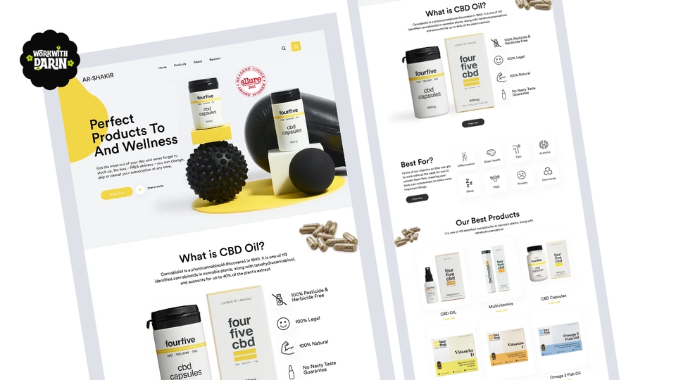 รับทำเว็บไซต์ขายสินค้าออนไลน์ ออกแบบเว็บขายของ แสดงสินค้า CBD ที่ทันสมัย