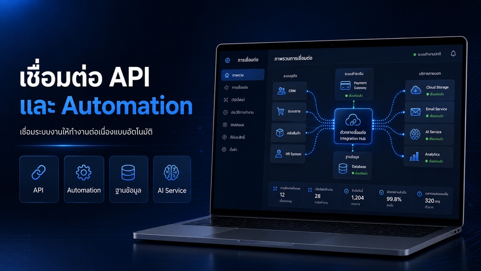 เชื่อมต่อ API Automation LINE OA Google Sheet Payment AI และระบบภายนอก