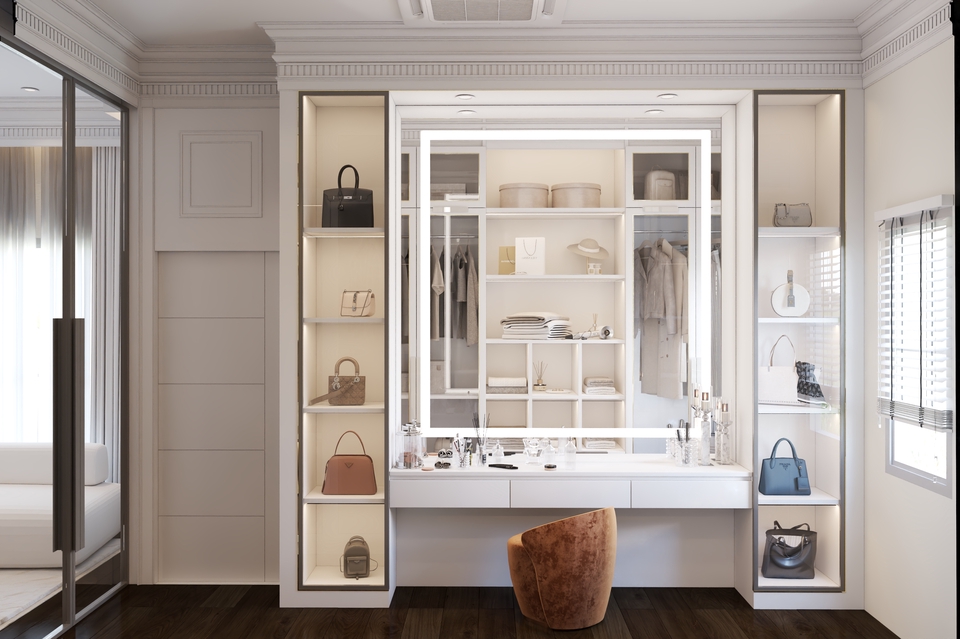 Walk-in Closet, Furniture Built in