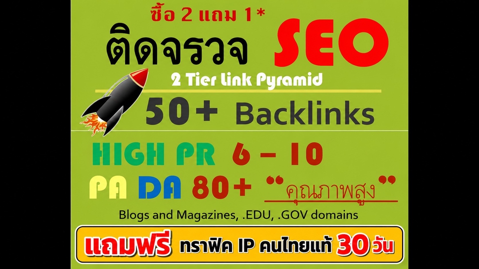 รับทำ SEO ครบวงจร สายขาว สายเทา Backlinks AI คุณภาพสูง เพิ่มอันดับเว็บไซต์ เน้นผลลัพธ์ที่วัดผลได้