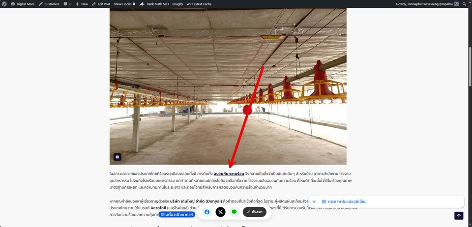 ตัวอย่างหน้าเว็บหลังลงบทความ Guest Post พร้อมการจัดรูปแบบเนื้อหาให้อ่านง่าย