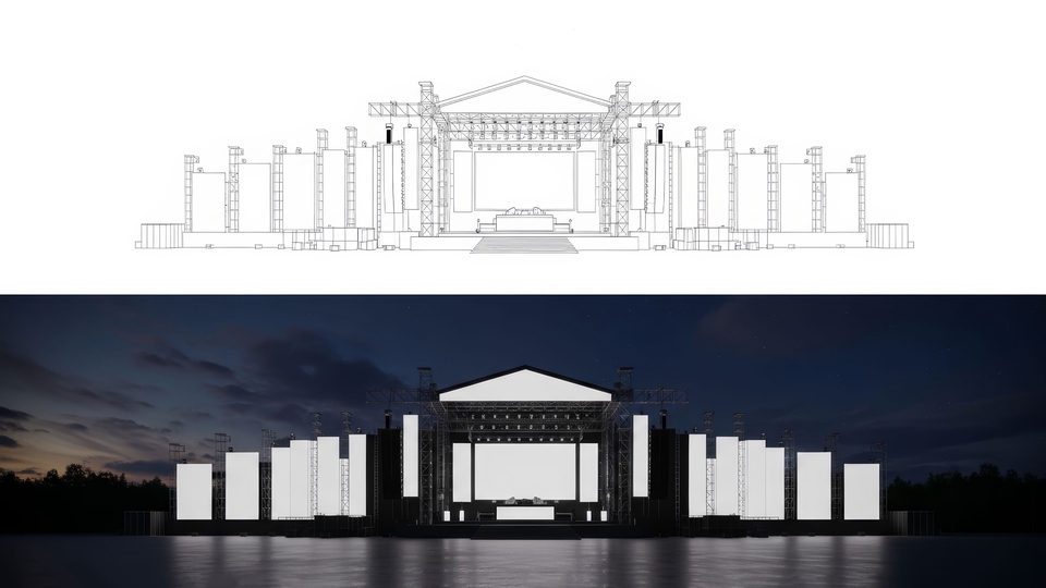 3D Perspective - 3dEvents/อีเวนต์//เวทีการแสดง/คอนเสิร์ต/ฉากการแสดง/เฟสติวอล/เอ็กซิบิชั่น/บูธ/กิจกรรมความบันเทิง - 17