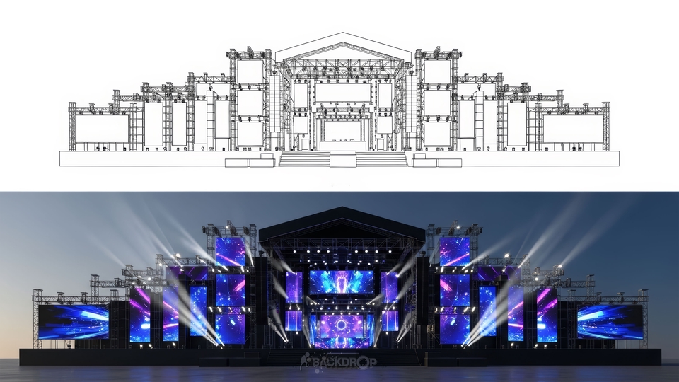 3D Perspective - 3dEvents/อีเวนต์//เวทีการแสดง/คอนเสิร์ต/ฉากการแสดง/เฟสติวอล/เอ็กซิบิชั่น/บูธ/กิจกรรมความบันเทิง - 16