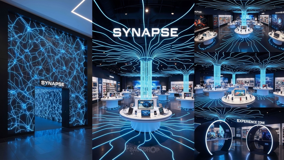 รับออกแบบตกแต่งภายในร้านค้าทันสมัย Synapse
