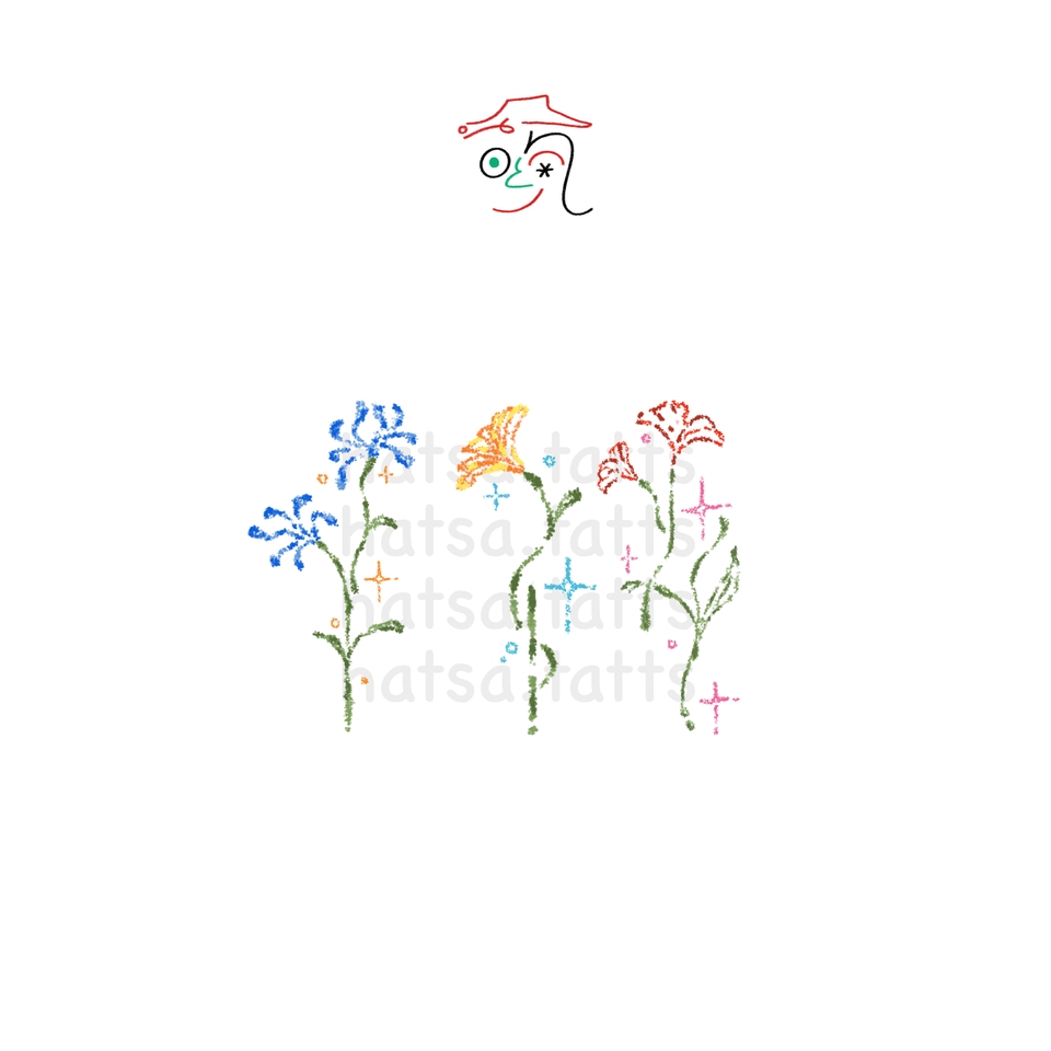 ออกแบบลายสักสวยๆ สไตล์มินิมอล ดอกไม้สีสันสดใส