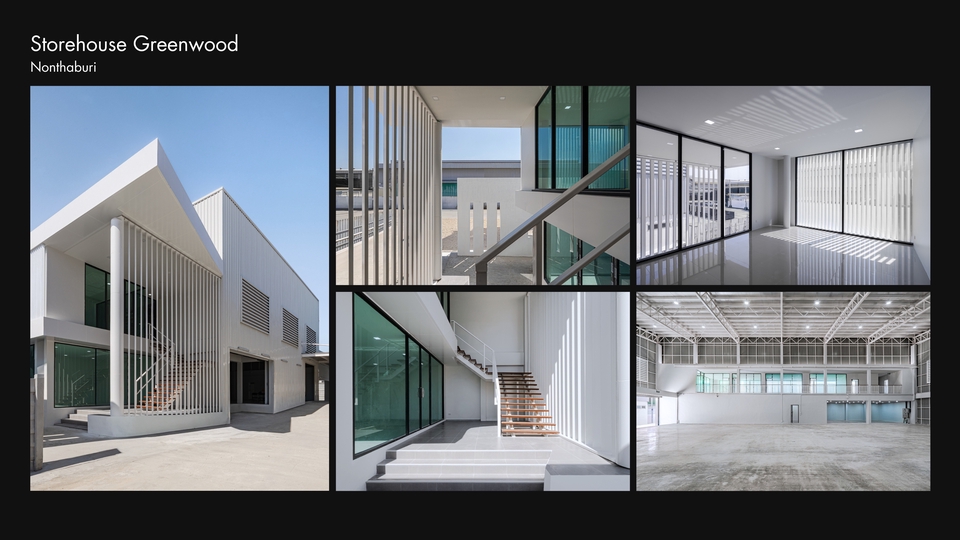 รับถ่ายรูปสถานที่ โกดัง Storehouse Greenwood นนทบุรี ถ่ายภาพสถาปัตยกรรม ภายนอกและภายใน