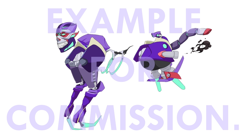 รับทำ animation ตัวละครไซเบอร์พังค์ 2 ตัว ออกแบบ 3d animation งานฝีมือ