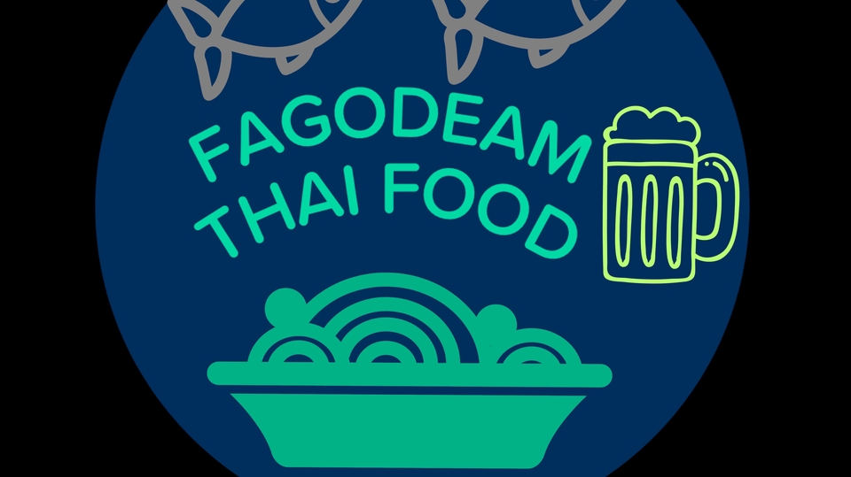 รับออกแบบโลโก้ร้านอาหารไทย Fagodeam ออกแบบโลโก้ร้านอาหาร
