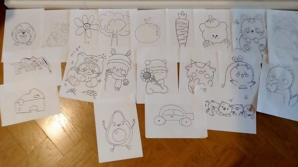 ไอเดียการวาดคาราวานตัวการ์ตูนของเด็กของวัย 10 ปี สนุกทั้งคนเรียนและคนสอนค่ะ