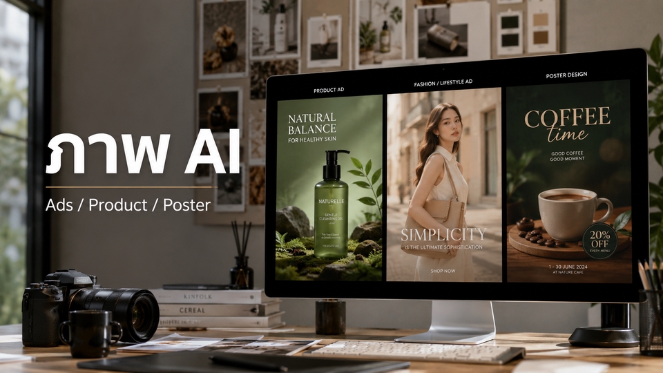 สร้างภาพ AI สำหรับโฆษณา สินค้า แบรนด์ และคอนเทนต์ออนไลน์