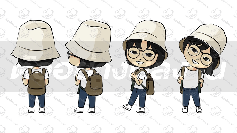 รับวาดการ์ตูนน่ารัก สไตล์จิบิ วาดรูปอนิเมะ วาดการ์ตูนญี่ปุ่น