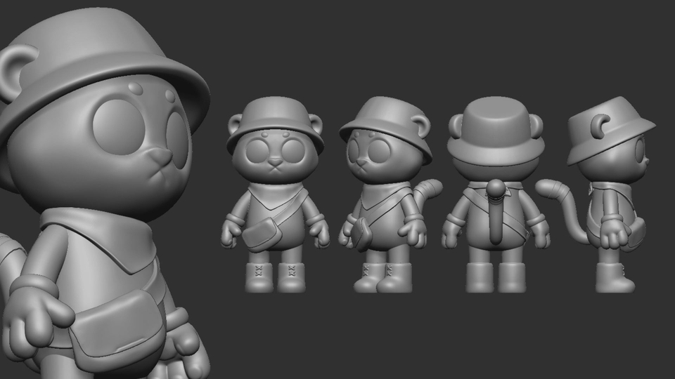 รับผลิต art toy โมเดล 3D ตัวการ์ตูนน่ารัก พร้อมผลิตตามสั่ง รับออกแบบคาแรคเตอร์vinyl toy
