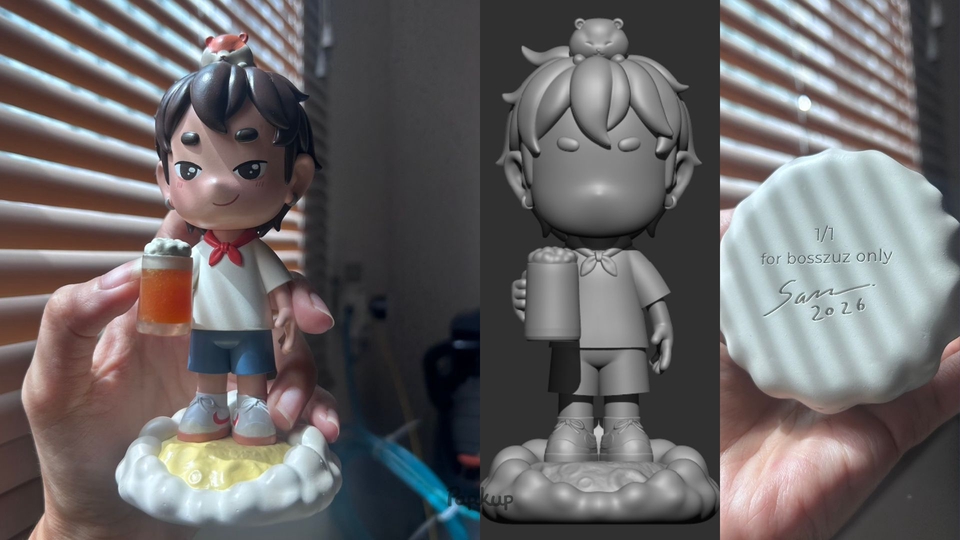 รับผลิต art toy โมเดลคาแรคเตอร์น่ารัก สั่งทำของเล่นศิลปะ ดีไซน์เฉพาะตัว