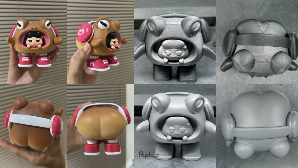 รับผลิต Art Toy ตุ๊กตาโมเดลฟิกเกอร์ รูปสัตว์ประหลาดน่ารัก ของเล่นสะสม ดีไซน์คาแรคเตอร์