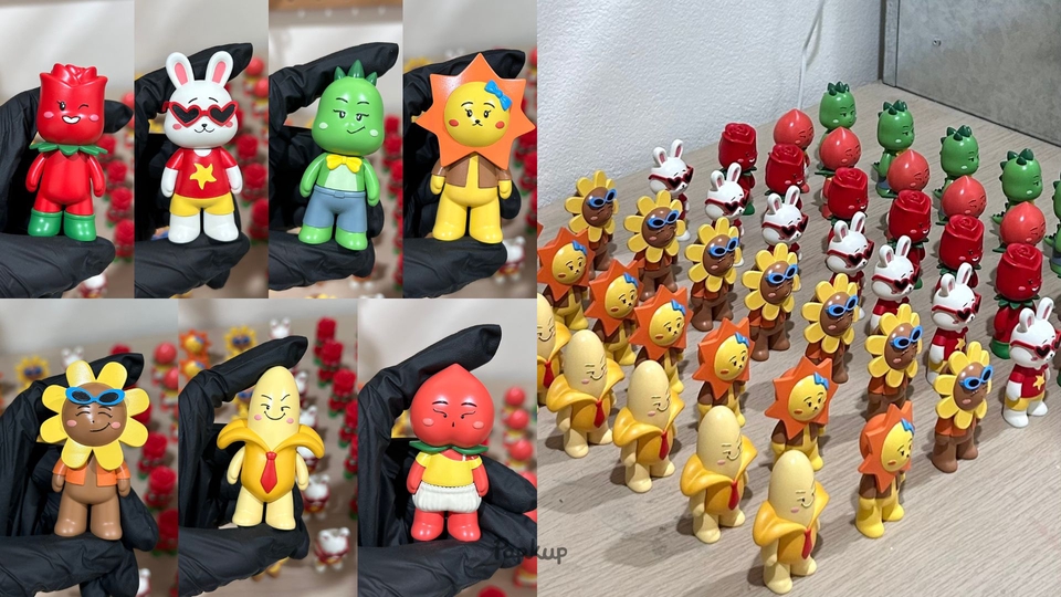 รับผลิต Art Toy คาแรคเตอร์ผลไม้และสัตว์น่ารัก ของเล่นสะสม ของขวัญ ของฝาก