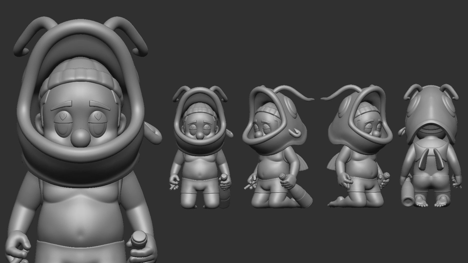 รับผลิต Art Toy ดีไซน์คาแรคเตอร์ 3D โมเดล ของเล่น สไตล์โมเดิร์น