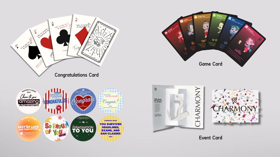 สื่อสิ่งพิมพ์และนามบัตร - ออกแบบการ์ด นามบัตร งานพิมพ์ทุกประเภท | All Types of Card & Print Design - 5