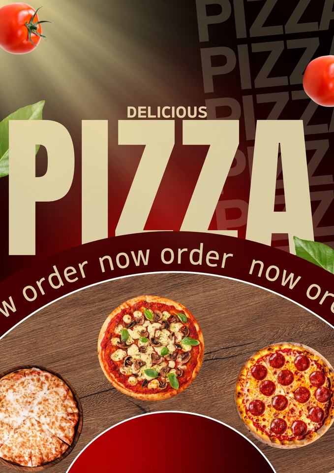 รับออกแบบแบนเนอร์ พิซซ่า Delicious Pizza โปรโมชั่นเด็ด สั่งเลย!