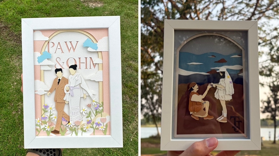 รับทำของขวัญ รับทำของขวัญแฮนด์เมด รูปแบบศิลปะ งานฝีมือ สร้างสรรค์การ์ดแต่งงาน