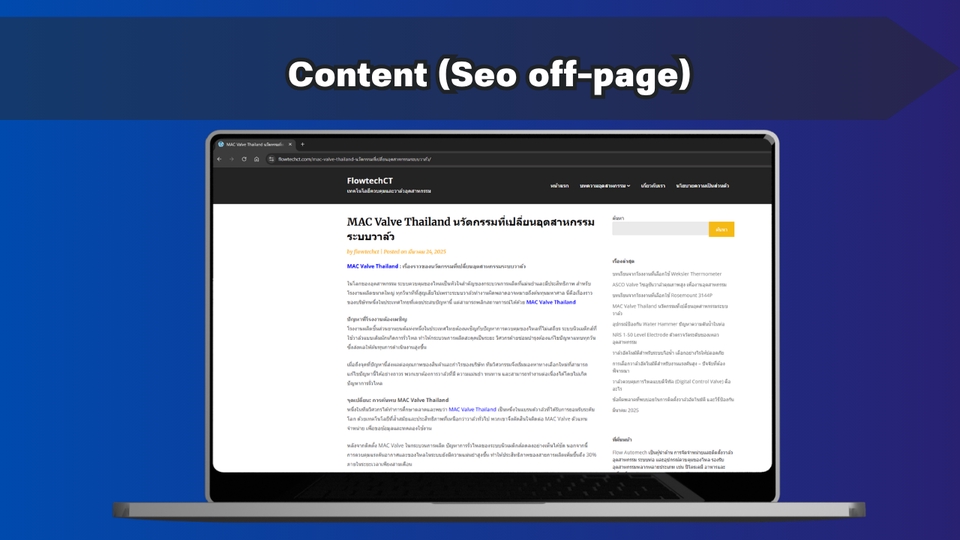 โปรโมทให้เว็บไซต์ของคุณติดอันดับบน Google ด้วยบริการทำ blog SEO Off-Page โดย Backlinks คุณภาพ