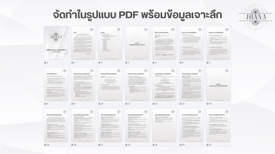 จัดทำบทวิเคราะห์ดวงชะตาในรูปแบบ PDF พร้อมข้อมูลเจาะลึกกว่า 20 หน้า