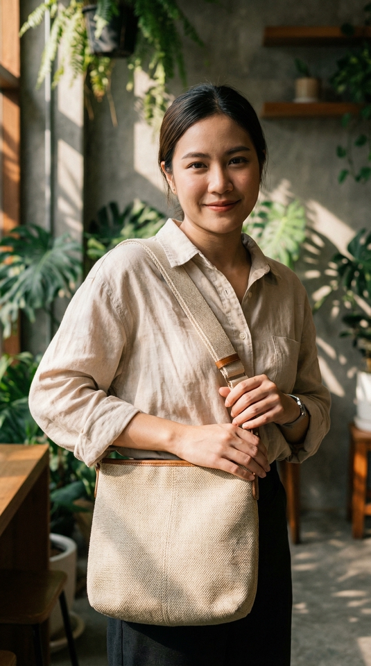 สร้างนายแบบ นางแบบ AI - สร้างภาพ AI นางแบบสวมใส่เสื้อผ้า โปรโมทสินค้าให้ดูแพง สไตล์อินฟลูเอนเซอร์ - 5