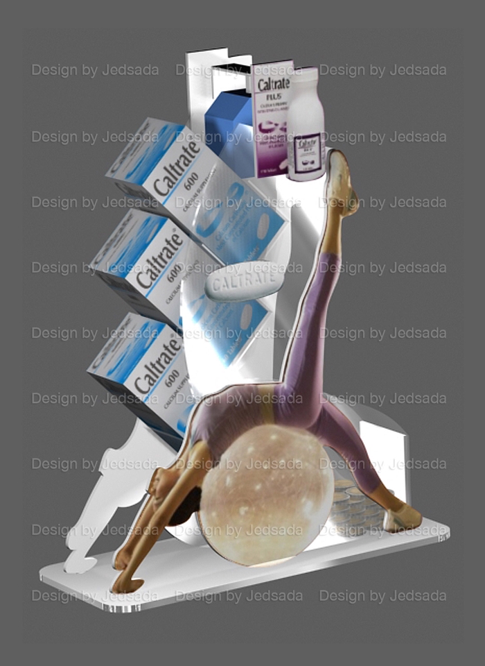 ทำโมเดล 3D - ออกแบบชั้นโชว์สินค้า - 10