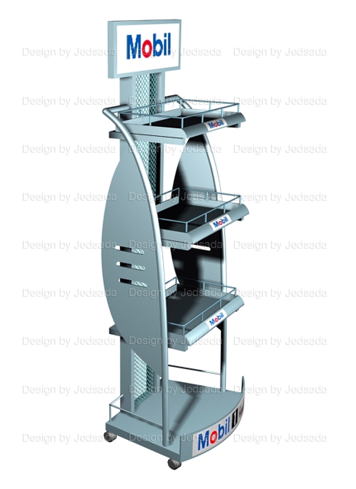 ทำโมเดล 3D - ออกแบบชั้นโชว์สินค้า - 24