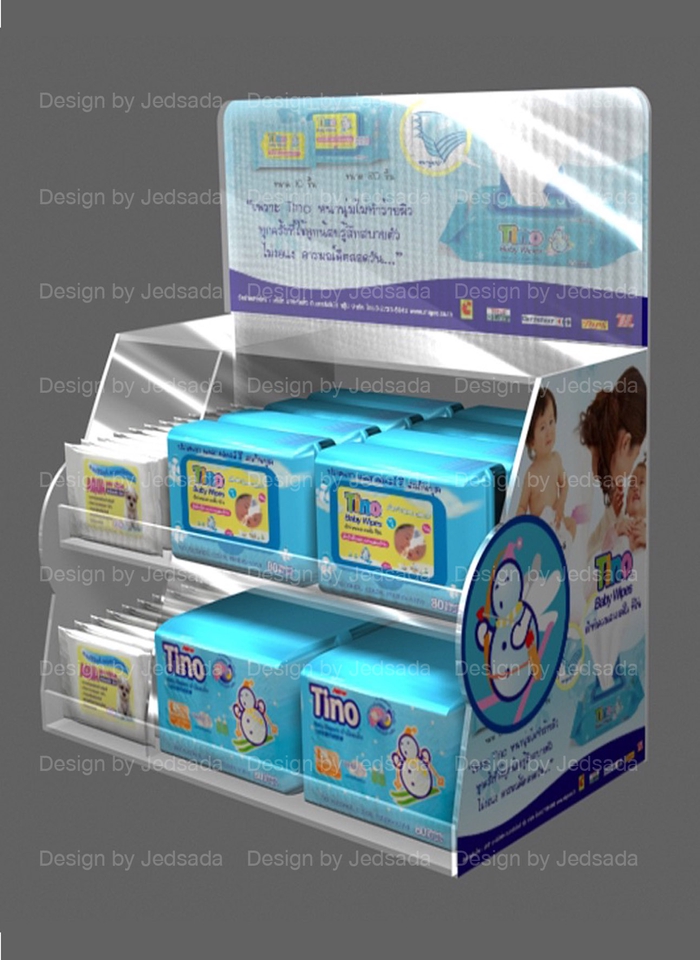 ทำโมเดล 3D - ออกแบบชั้นโชว์สินค้า - 16