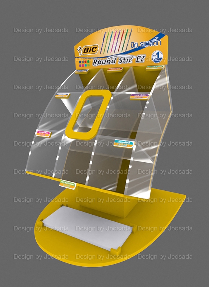 ทำโมเดล 3D - ออกแบบชั้นโชว์สินค้า - 14