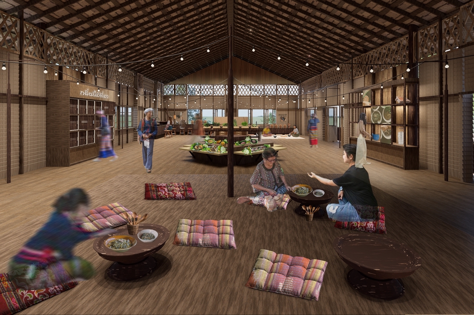 ออกแบบร้านค้า3D perspective มุมมองภายในสวยงาม